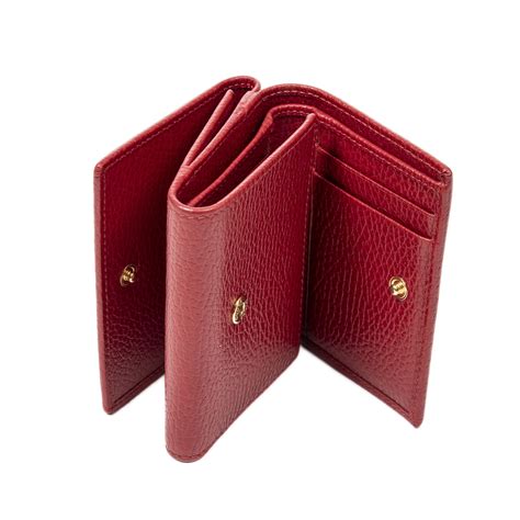 gucci mini billfold|gucci trifold wallet women's.